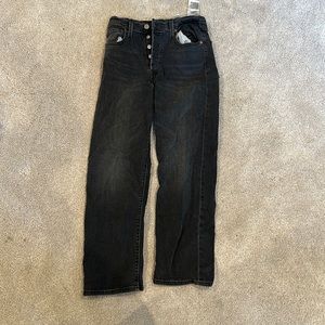 Levi’s black rib cage straight jeans
